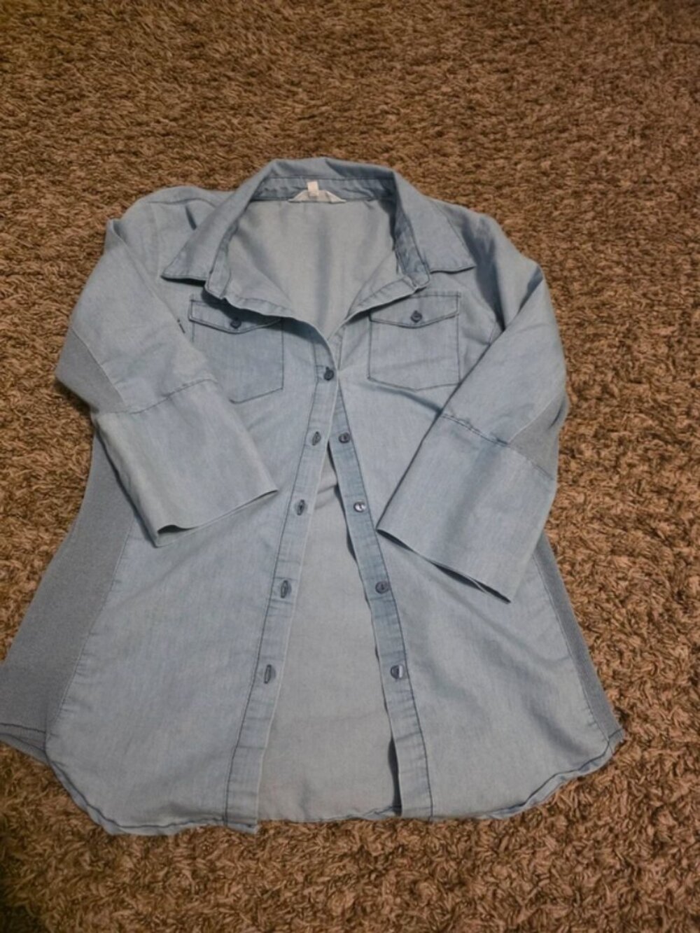 Denim button down shirt